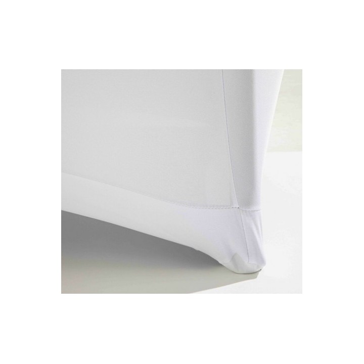 FUNDA PARA MESA DE RESINA REDONDA 160X74 BLANCA SUNGARDEN