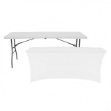 FUNDA PARA MESA DE RESINA 240X74X74CM BLANCA SUNGARDEN