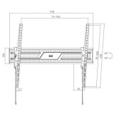SOPORTE DE PARED TV LED LCD 43"-100" CROMAD