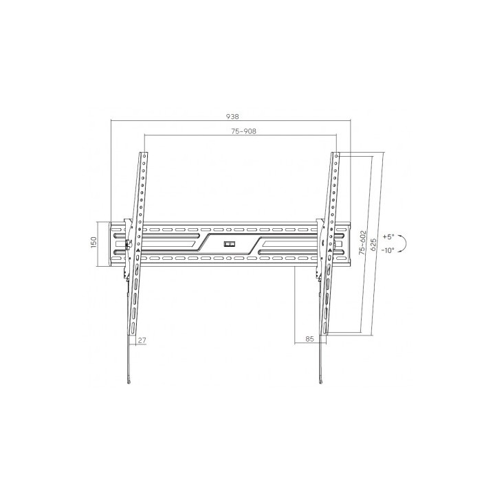 SOPORTE DE PARED TV LED LCD 43"-100" CROMAD