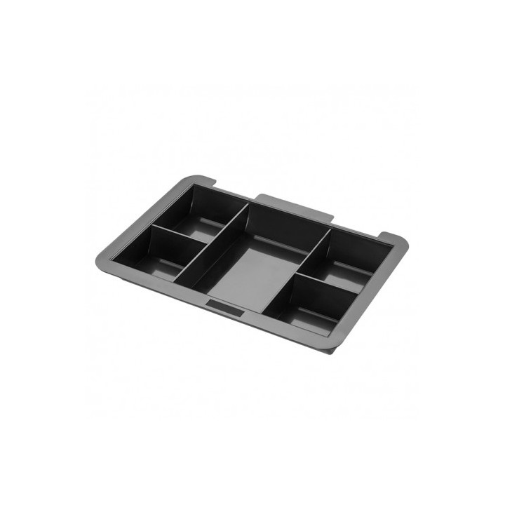 CAJA DE CAUDALES METÁLICA CON LLAVE 9X25X18CM 5 COMPARTIMENTOS CROMAD