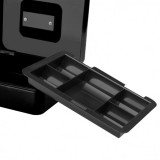 CAJA DE CAUDALES METÁLICA CON LLAVE 9X25X18CM 5 COMPARTIMENTOS CROMAD