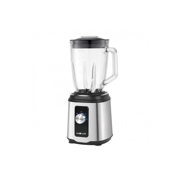 BATIDORA INOXIDABLE VASO CRISTAL 1800W 1.5 LITROS MUVIP