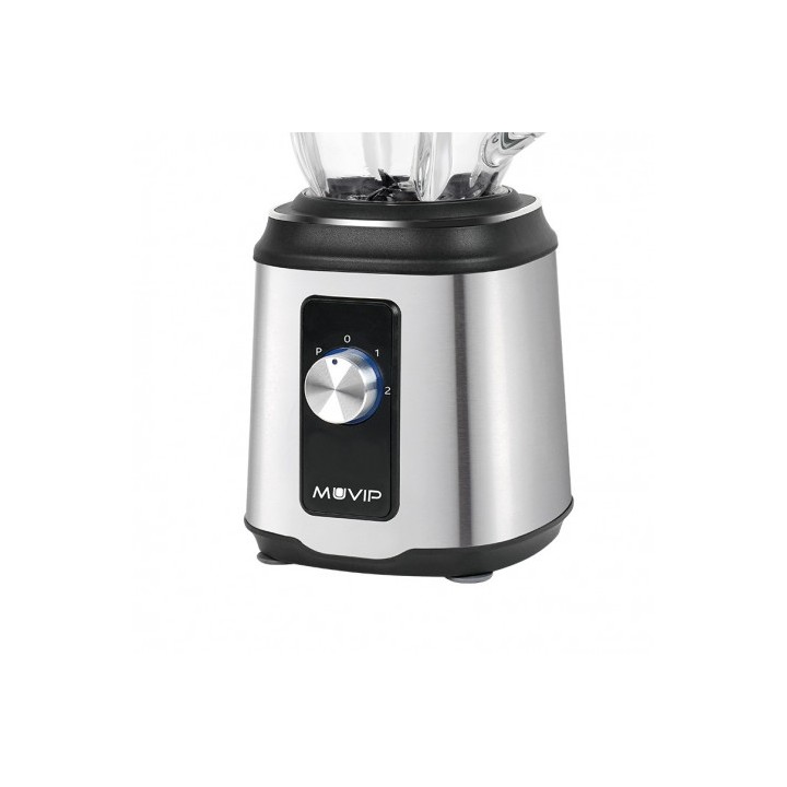 BATIDORA INOXIDABLE VASO CRISTAL 1800W 1.5 LITROS MUVIP