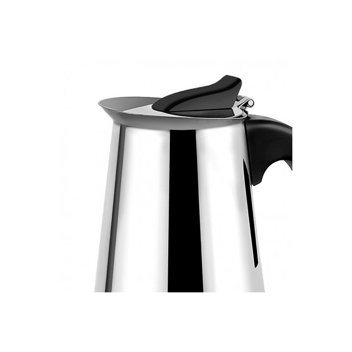 CAFETERA ESPRESSO ITALIANA DE ACERO INOXIDABLE 6 TAZAS MUVIP