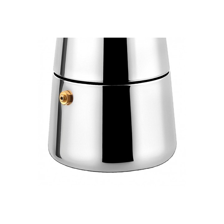 CAFETERA ESPRESSO ITALIANA DE ACERO INOXIDABLE 6 TAZAS MUVIP