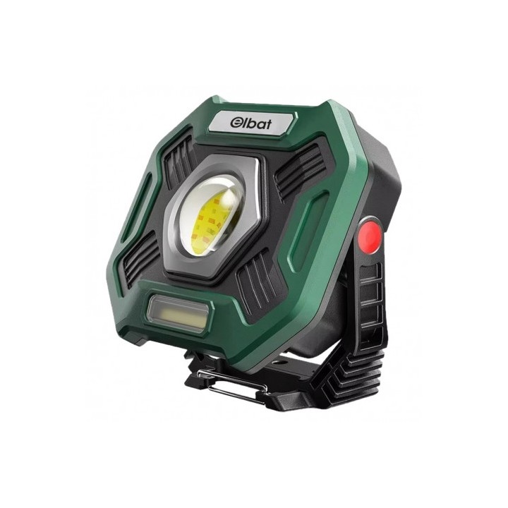 FOCO LED MULTIFUNCIÓN RECARGABLE 20W 2000LM LUZ FRIA ELBAT