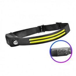 LINTERNA LED DE CABEZA FRONTAL LED 800LM + 200LM Y SENSOR DE MANOS ELBAT