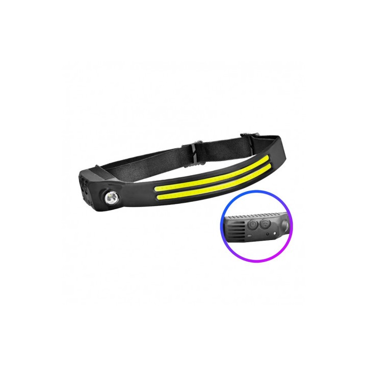 LINTERNA LED DE CABEZA FRONTAL LED 800LM + 200LM Y SENSOR DE MANOS ELBAT