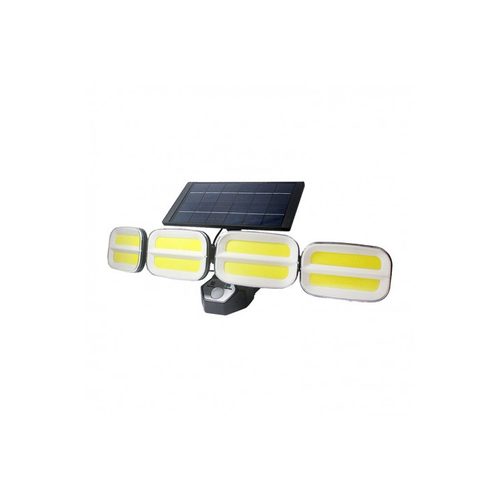 FOCO SOLAR CUÁDRUPLE CON SENSOR 800LM ELBAT
