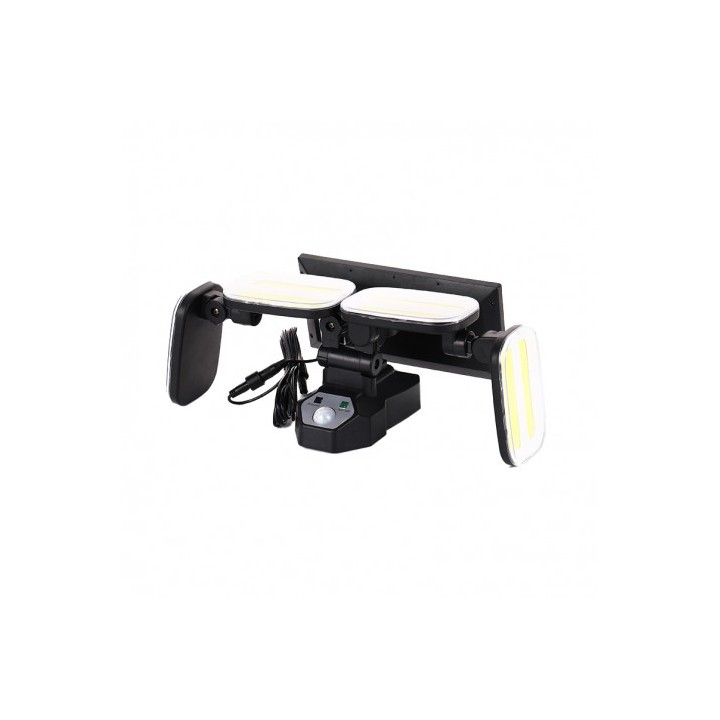 FOCO SOLAR CUÁDRUPLE CON SENSOR 800LM ELBAT