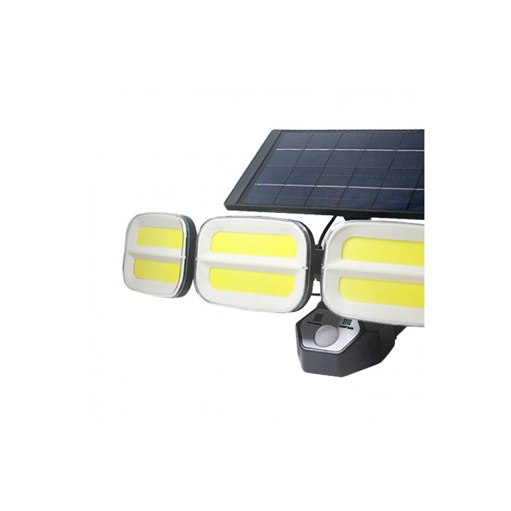 FOCO SOLAR CUÁDRUPLE CON SENSOR 800LM ELBAT