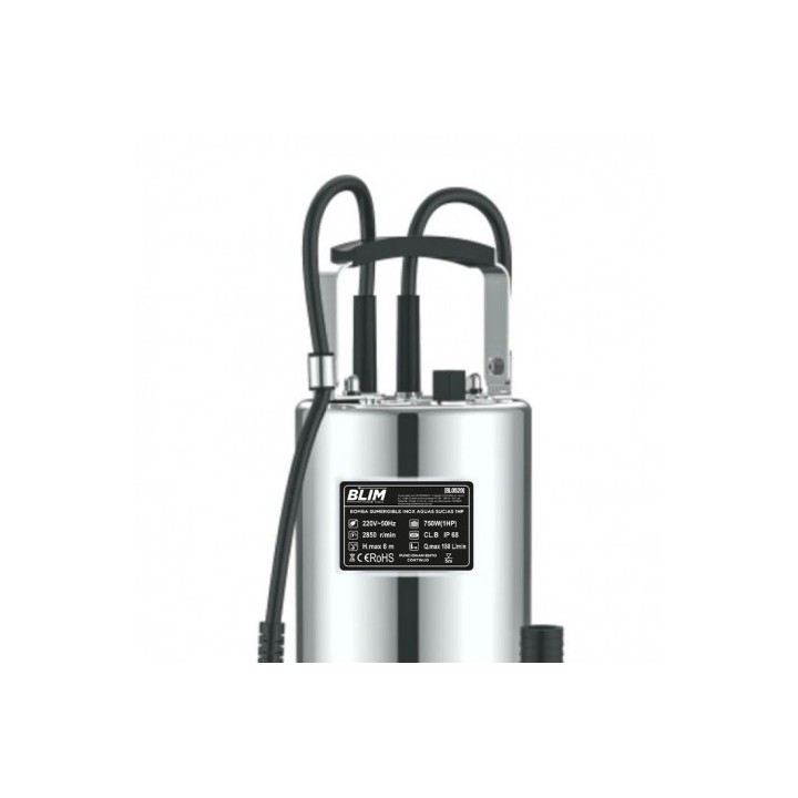 BOMBA SUMERGIBLE INOX AGUAS SUCIAS 1HP BLIM