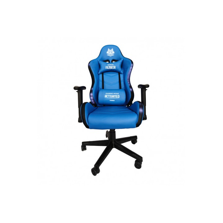 SILLA GAMING RGB SERIE FENRIR AZUL CROMAD