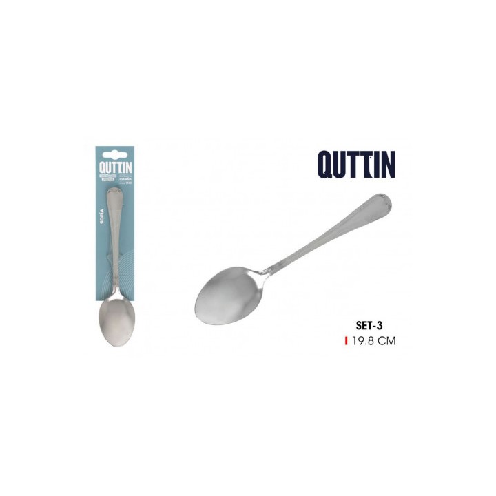 PACK 3 CUCHARAS MESA 19.8CM SOFIA QUTTIN