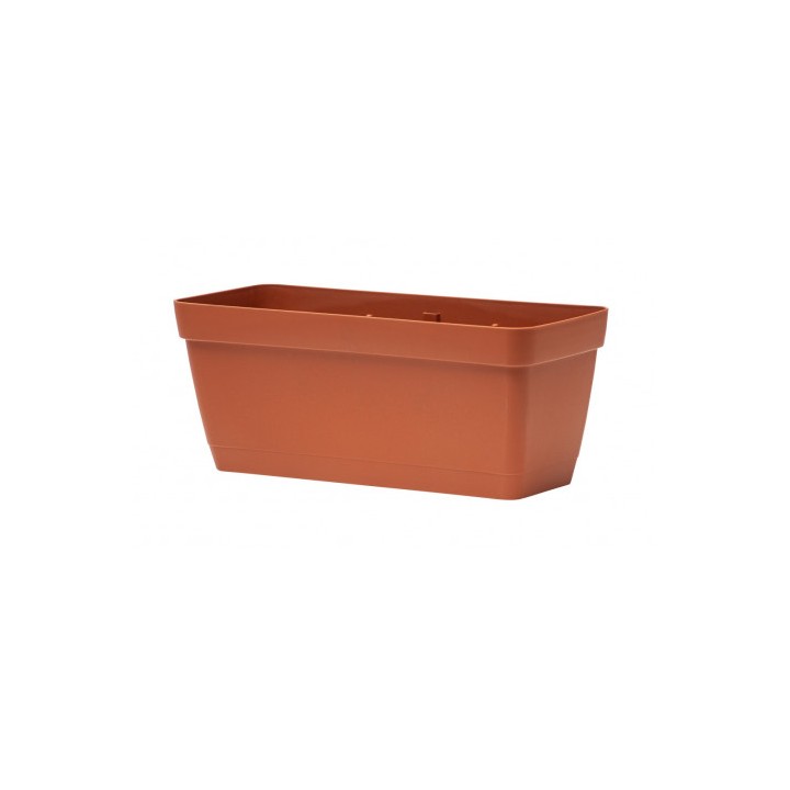 MACETA RECTANGULAR 40CM TERRACOTA CON DEPOSITO DE AGUA ARTPLAST