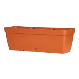 MACETA RECTANGULAR 60CM TERRACOTA CON DEPOSITO DE AGUA ARTPLAST