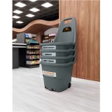 CESTA DE LA COMPRA CON RUEDAS POLYPROPILENO ARTPLAST