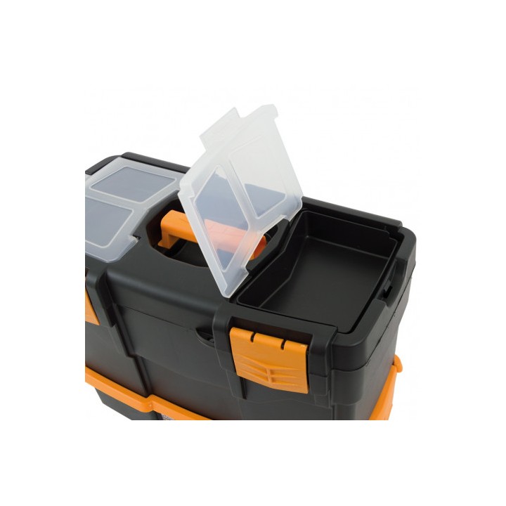 CAJA DE HERRAMIENTAS 420×220×340MM CON ORGANIZADORES Y BANDEJA ARTPLAST