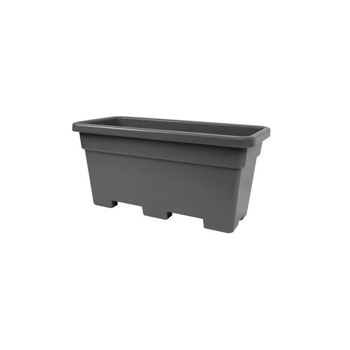 JARDINERA MAXI RECTANGULAR 80CM ANTRACITA ARTPLAST