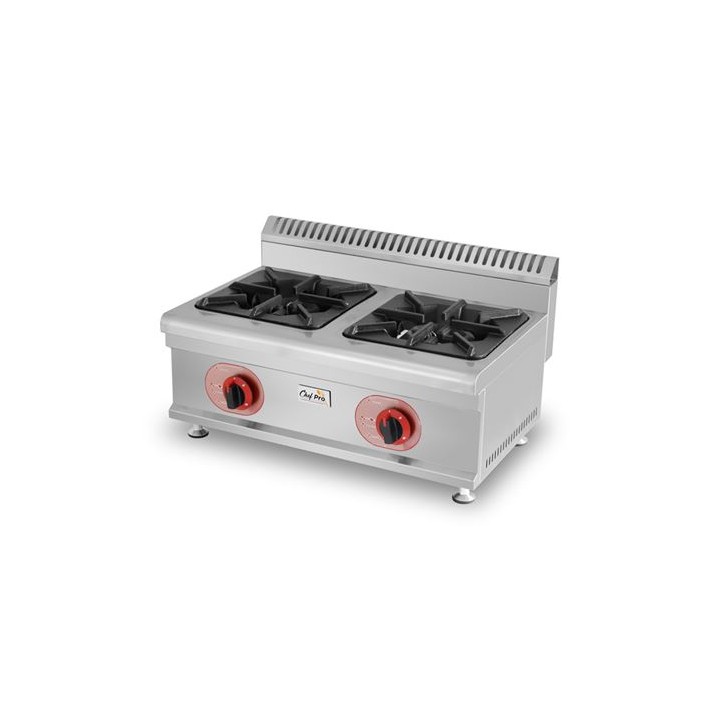 COCINA A GAS PROFESIONAL 2 FUEGOS CHEF PRO