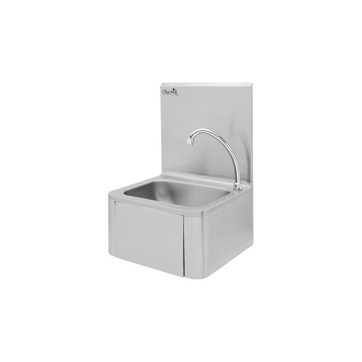 FREGADERO MURAL ACERO INOX PROFESIONAL CON GRIFO Y DISPENSADOR CHEF PRO