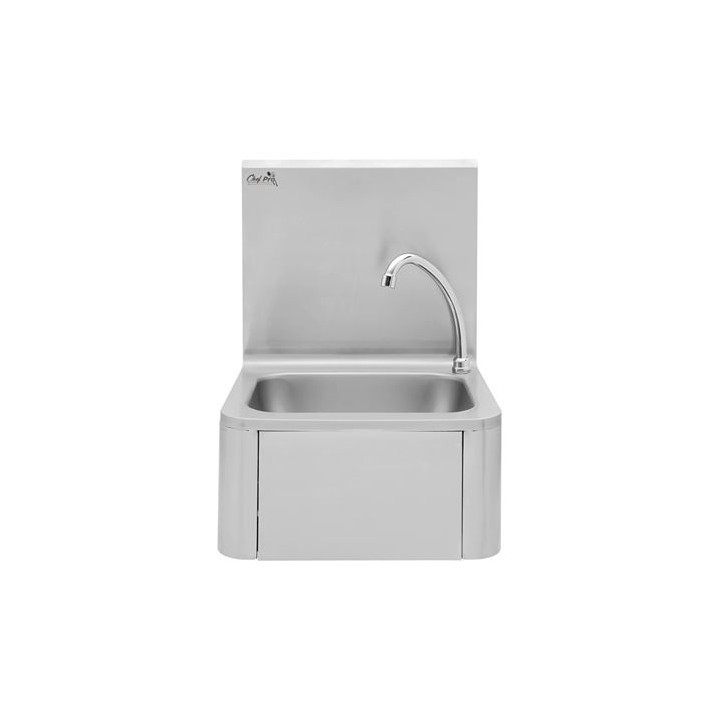 FREGADERO MURAL ACERO INOX PROFESIONAL CON GRIFO Y DISPENSADOR CHEF PRO