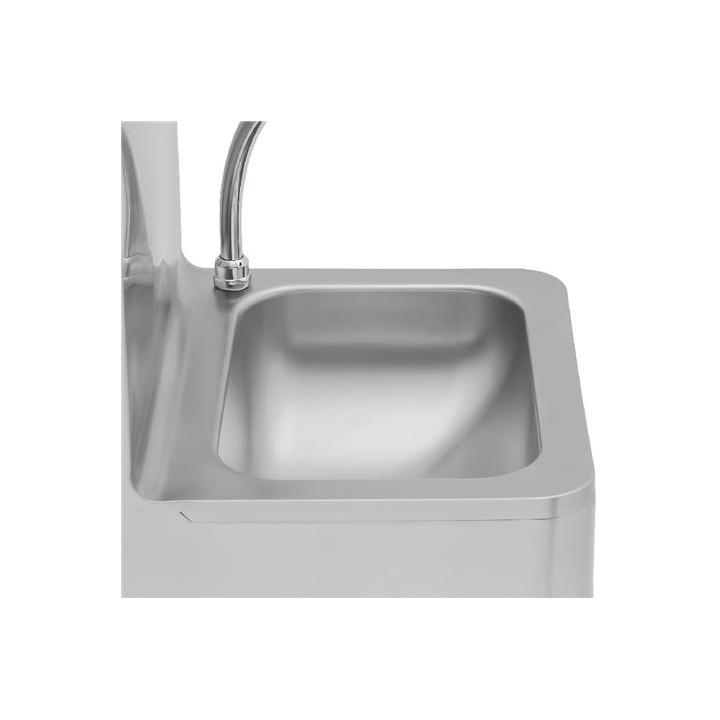 FREGADERO MURAL ACERO INOX PROFESIONAL CON GRIFO Y DISPENSADOR CHEF PRO