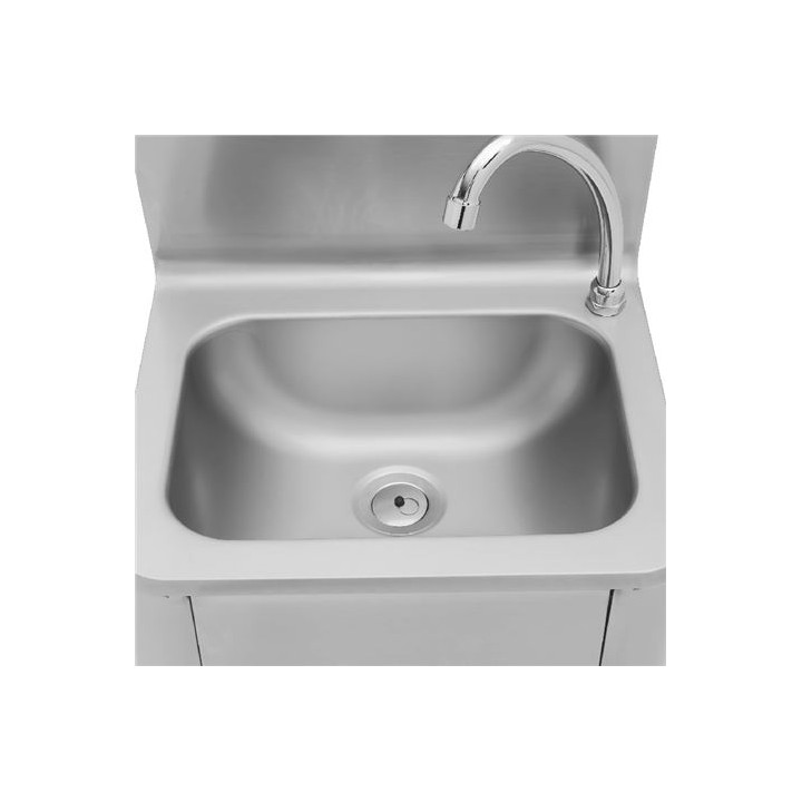 FREGADERO MURAL ACERO INOX PROFESIONAL CON GRIFO Y DISPENSADOR CHEF PRO