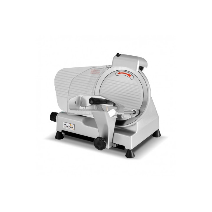 CORTADORA DE CARNE Y FIAMBRE PROFESIONAL 250MM, 240W CHEF PRO