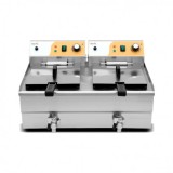 FREIDORA ELÉCTRICA PROFESIONAL 16+16 LITROS 2X3000W CHEF PRO