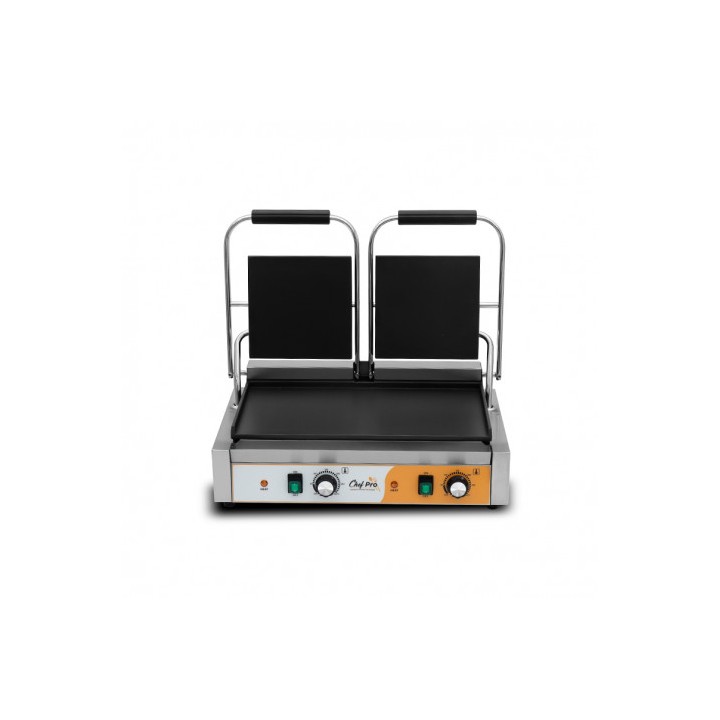 SANDWICHERA INDUSTRIAL DOBLE PLACAS LISAS 3600W CHEF PRO