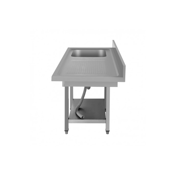 FREGADERO INDUSTRIAL 140X70X85CM CUBETA IZQUIERDA Y ESTANTE CHEF PRO