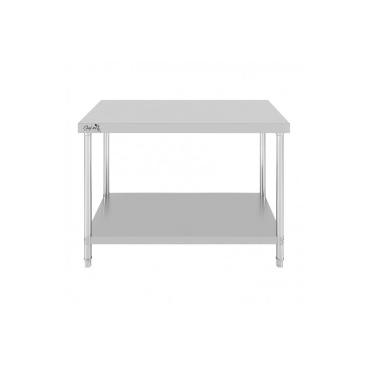 MESA DE TRABAJO ACERO INOXIDABLE 120X70X85CM CHEF PRO