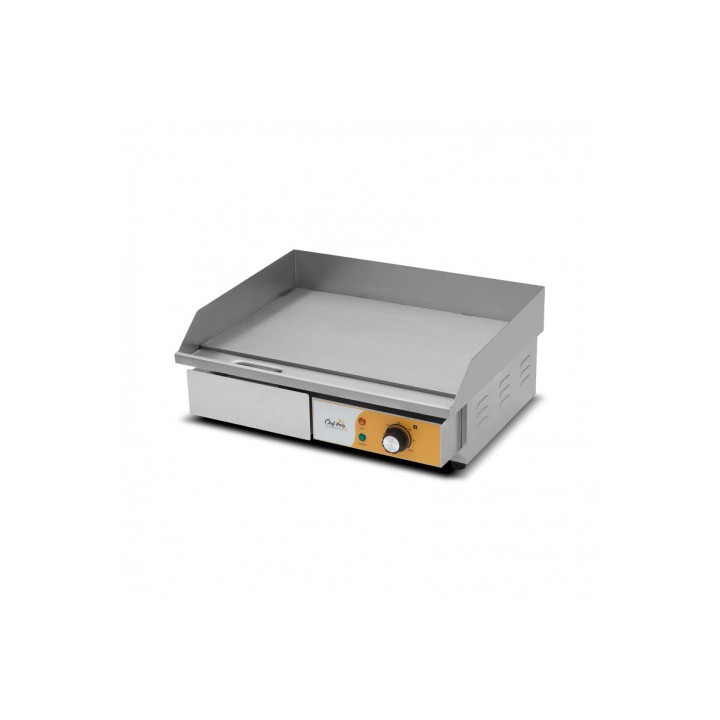PLANCHA ELÉCTRICA PROFESIONAL SUPERFICIE LISA 3000W CHEF PRO