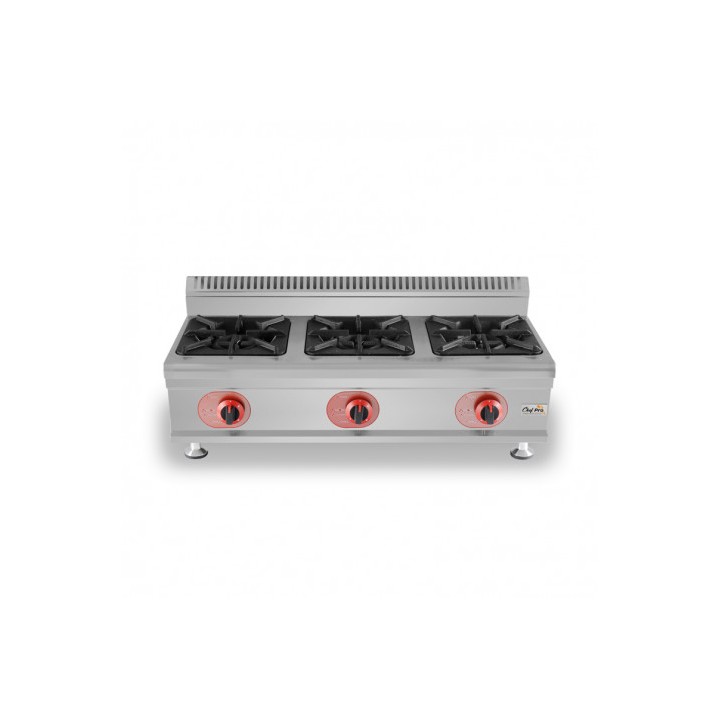COCINA A GAS PROFESIONAL 3 FUEGOS CHEF PRO