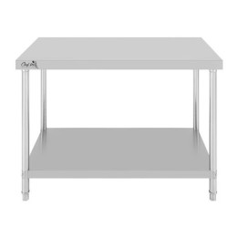 MESA DE TRABAJO ACERO INOXIDABLE 150X70X85CM CHEF PRO