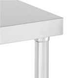 MESA DE TRABAJO ACERO INOXIDABLE 150X70X85CM CHEF PRO