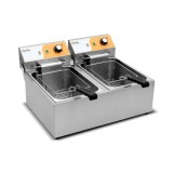 FREIDORA ELÉCTRICA PROFESIONAL 11+11 LITROS 2X3000W CHEF PRO