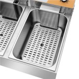 FREIDORA ELÉCTRICA PROFESIONAL 11+11 LITROS 2X3000W CHEF PRO