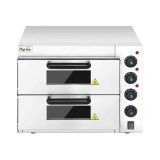 HORNO DE PIZZA ELÉCTRICO PROFESIONAL 2 CÁMARAS 3000W CHEF PRO