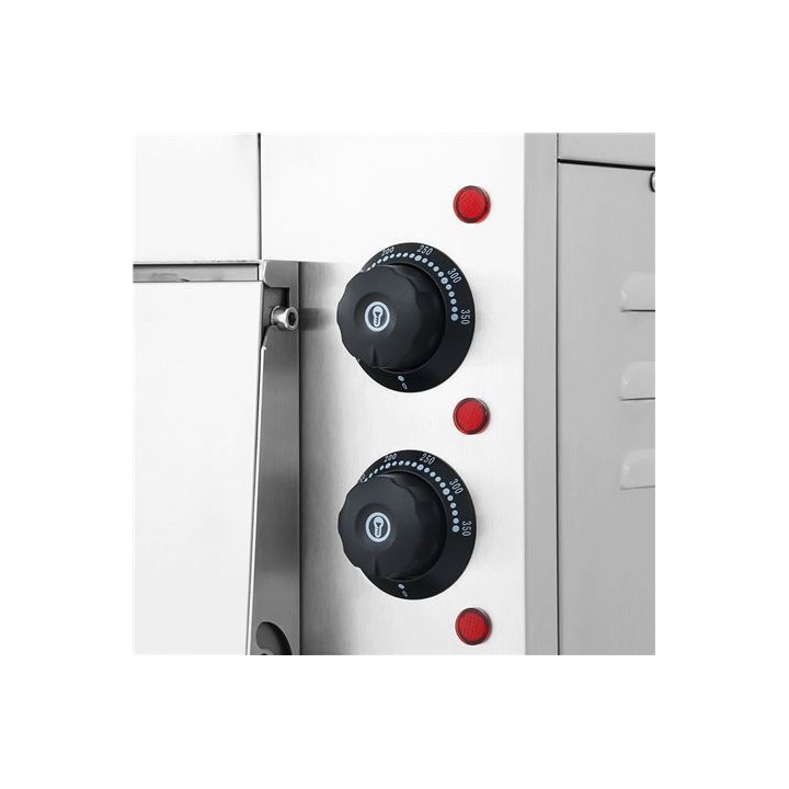 HORNO DE PIZZA ELÉCTRICO PROFESIONAL 2 CÁMARAS 3000W CHEF PRO