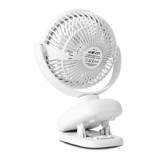 VENTILADOR PORTATIL TIPO CLIP 6" OSCILANTE CON LUZ LED Y BATERÍA MUVIP
