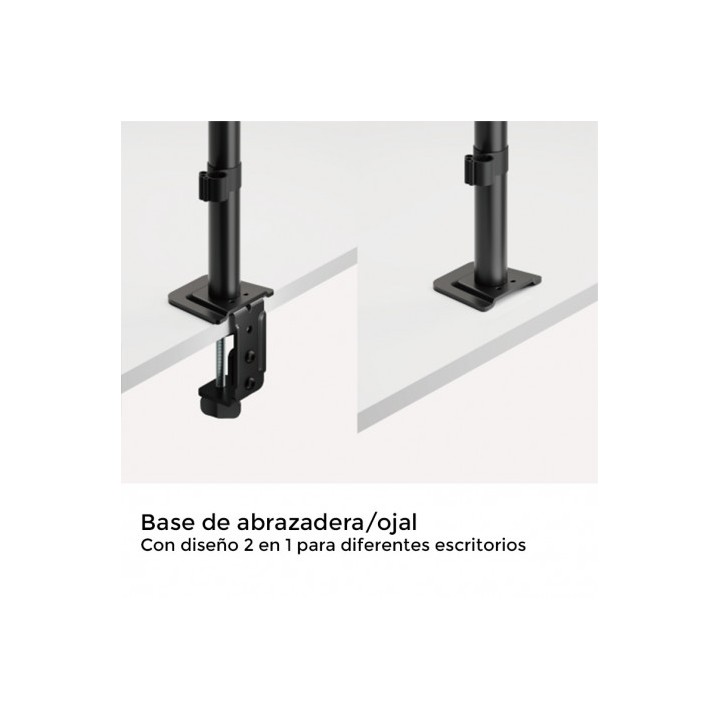 SOPORTE DE MESA 1 MONITOR 17"-32" CROMAD