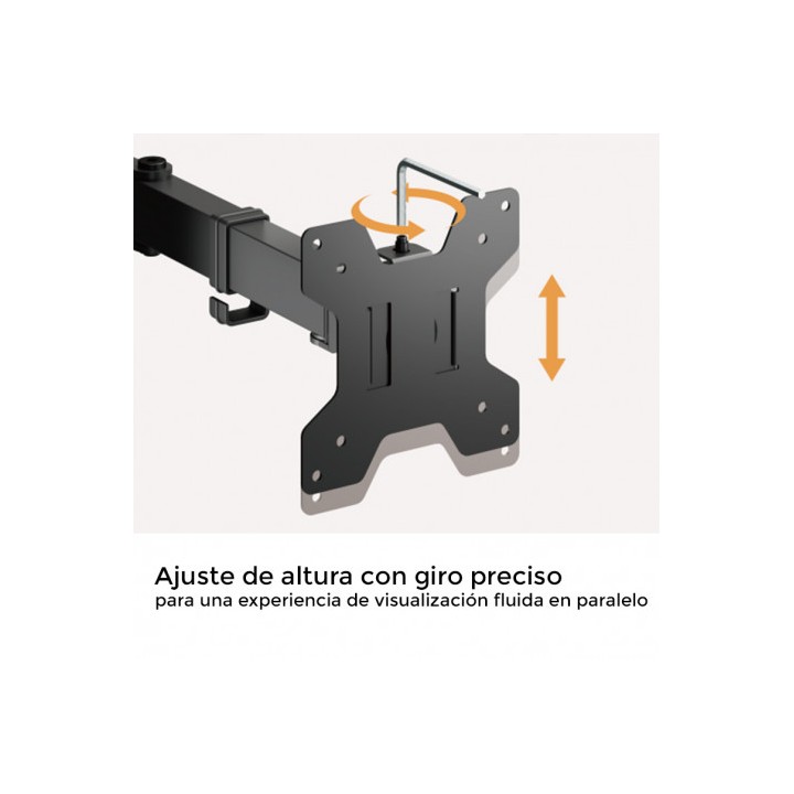 SOPORTE DE MESA 1 MONITOR 17"-32" CROMAD