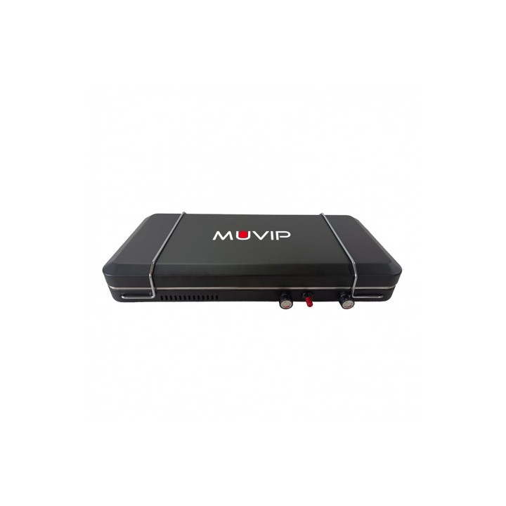 COCINA DE GAS PORTATIL PREMIUM OUTDOOR PLANCHA + DOBLE QUEMADOR MUVIP
