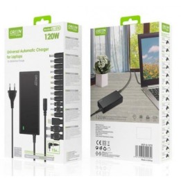 CARGADOR UNIVERSAL PARA PORTATILES 15-20V 120W GREEN LYCA