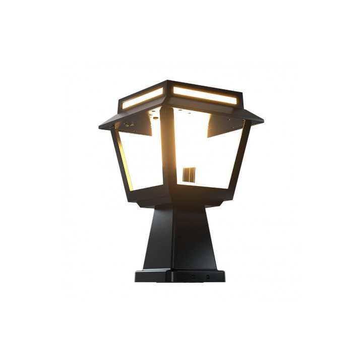 FAROL LED SOLAR 2 EN 1 SERIE PRO TOWER DUO 15W 1600LM 3 TEMPERATURAS ELBAT