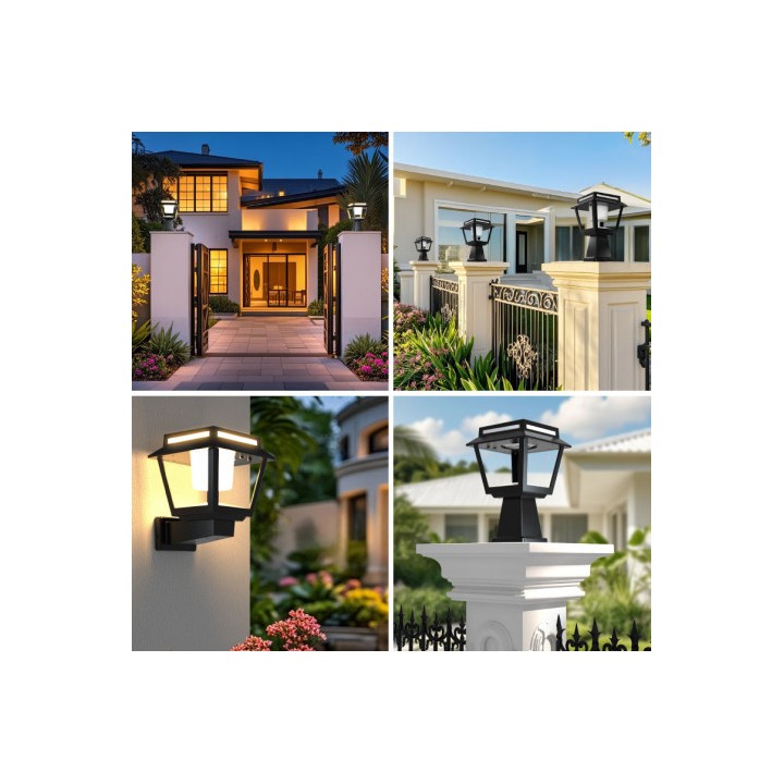 FAROL LED SOLAR 2 EN 1 SERIE PRO TOWER DUO 15W 1600LM 3 TEMPERATURAS ELBAT