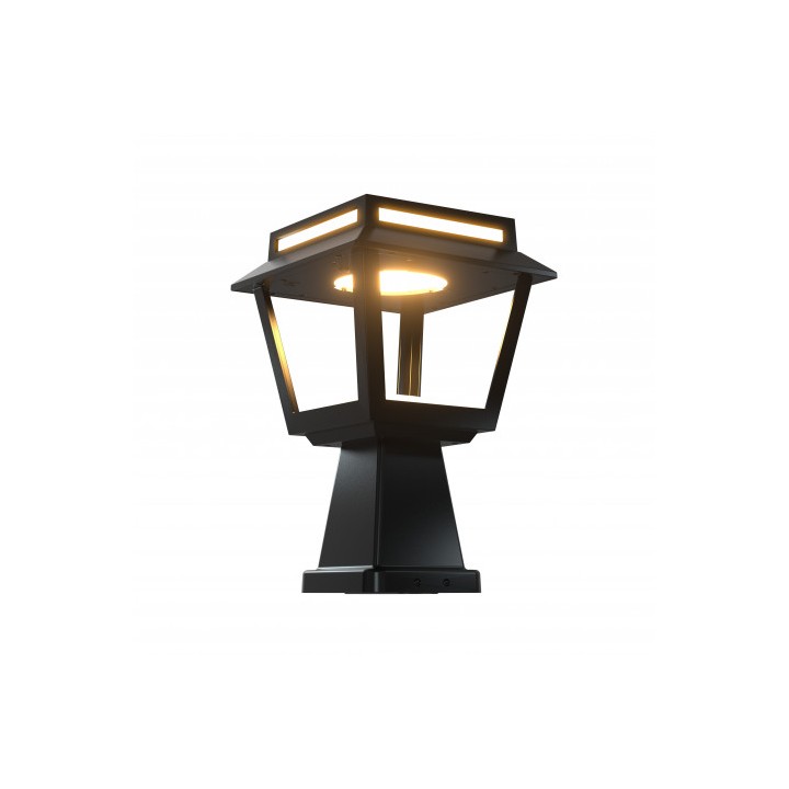 FAROL LED SOLAR 2 EN 1 SERIE PRO TOWER DUO 15W 1600LM 3 TEMPERATURAS ELBAT